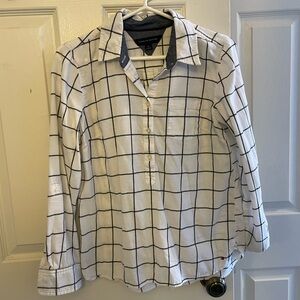 Tommy Hilfiger long sleeve popover top size S